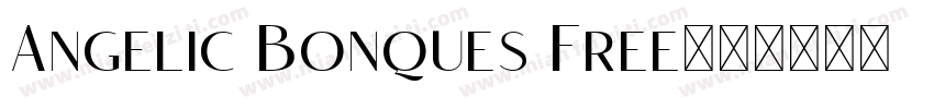 Angelic Bonques Free字体转换